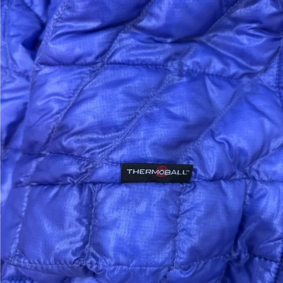 The North Face Women's Thermoball Purple Quilted Puffer Jacket - Picture 7 of 7